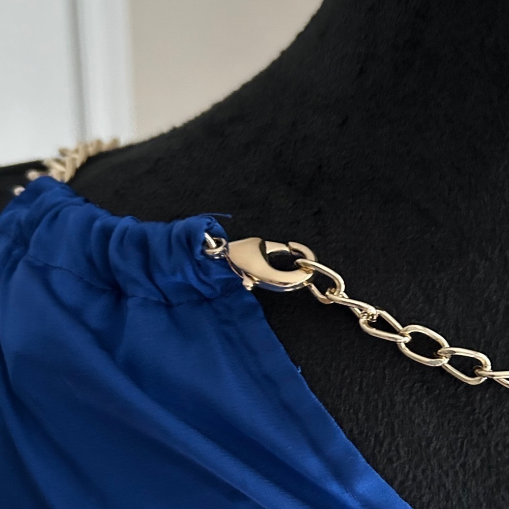 Bright Blue INC Sleeveless Chain Top M - Picture 5 of 8